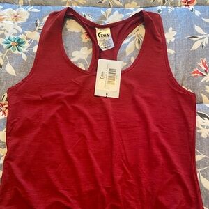 Brand new with tags super cute knotted red Zyia tank, size XL